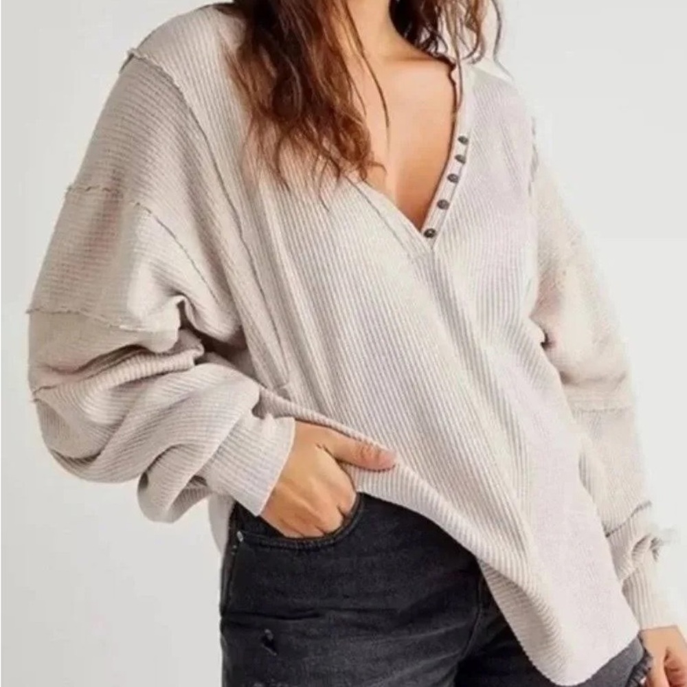 Free People We The Free Callisto V-neck Henley